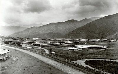 A view of Jamaica's 'Gibraltar Camp,' where approximately 300 Polish Jews and 500 Dutch Jews were housed between 1942 and 1944. (image from the JDC's online album, 'Jamaica: Jewish Refugee Assistance')