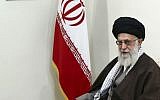 Supreme Leader Ayatollah Ali Khamenei in Tehran, Iran, Tuesday, Nov. 22, 2016. (Office of the Iranian Supreme Leader via AP)