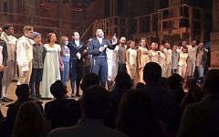 In this image made from a video provided by Hamilton LLC, actor Brandon Victor Dixon who plays Aaron Burr, the nation’s third vice president, in 'Hamilton' speaks from the stage after the curtain call in New York, Friday, Nov. 18, 2016. (Hamilton LLC via AP)