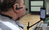 Giora Livne uses Sesame Enable's hands-free phone technology (Screenshot)