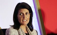 In this Nov. 15, 2016 file photo, South Carolina Gov. Nikki Haley speaks in Orlando, Florida. (AP Photo/John Raoux, File)