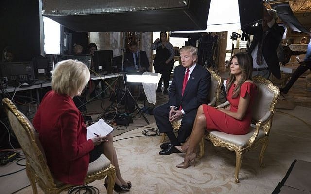 '60 Minutes' correspondent Lesley Stahl interviews President-elect Donald J. Trump and his wife Melania at their home, November 11, 2016, in New York (Chris Albert for CBSNews/'60 Minutes' via AP) '60 Minutes' correspondent Lesley Stahl interviews President-elect Donald J. Trump and his wife Melania at their home, November 11, 2016, in New York (Chris Albert for CBSNews/'60 Minutes' via AP)