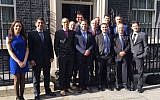 UK Israel Tech Hub delegation of Israeli entrepreneurs at the Prime Minister's Office in London, May 2016 (Courtesy: British Embassy Israel)