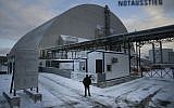 Illustrative: A view of a new shelter installed over the old sarcophagus housing the destroyed reactor at the Chernobyl nuclear power plant, Chernobyl, Ukraine, Tuesday, Nov. 29, 2016. (AP Photo/Efrem Lukatsky)