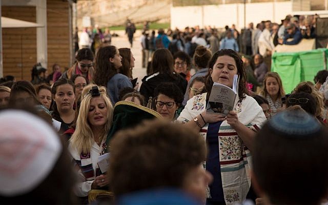 Women pray at the Western Wall, November 2, 2016. (Luke Tress/Times of Israel) Women pray at the Western Wall, November 2, 2016. (Luke Tress/Times of Israel)
