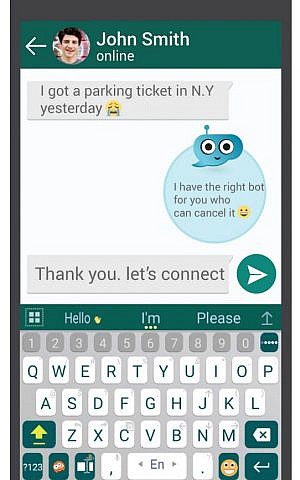 Ai Type's bot suggestion keyboard (Courtesy)