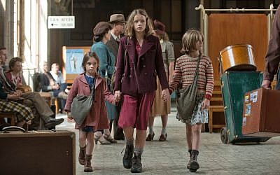 Léonie Souchaud, playing Fanny Ben-Ami, leads other children in the new movie 'Fanny's Journey.' (Courtesy)