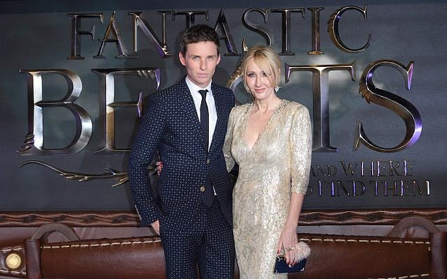 Eddie Redmayne and J. K. Rowling attend the European premiere of 'Fantastic Beasts And Where To Find Them' at Odeon Leicester Square on November 15, 2016 in London, England.  (Karwai Tang/WireImage)