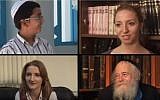 Jews from across the world take part in the Global Day of Jewish Learning. (screen capture: YouTube)