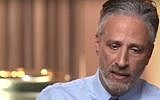 Jon Stewart talks to CBS in an interview aired on November 17, 2016 (screen capture: YouTube)