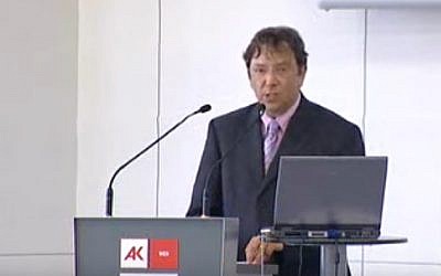 Former Volkswagen historian Manfred Grieger (YouTube screenshot)