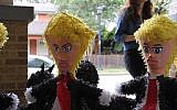 Trump piñatas at Raquels Partyland in Austin, Texas, November 8, 2016. (Ricky Ben-David/Times of Israel)