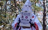 A member of the Ku Klux Klan who says his name is Gary Munker poses for a photo during an interview with AFP in Hampton Bays, New York on November 22, 2016. (AFP/William Edwards)