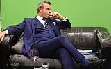Norbert Hofer, candidate of Austria's right-wing Freedom Party, FPOE, during a television debate, in Vienna, Austria, November 27, 2016. (AFP/JOE KLAMAR)