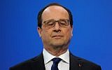 This file photo taken on April 21, 2016 shows French President Francois Hollande blinking before delivering a speech on April 21, 2016. (AFP PHOTO/POOL/GUILLAUME SOUVANT)