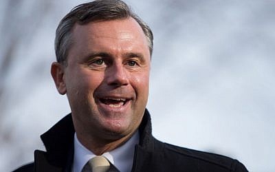 Austrian far-right Freedom Party (FPOe) presidential candidate Norbert Hofer leaves a polling station after he casted his ballot in Pinkafeld, Austria, on December 4, 2016. (AFP PHOTO / VLADIMIR SIMICEK)