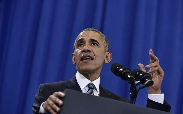 US President Barack Obama speaks on counterterrorism at MacDill Air Force Base in Tampa, Florida on December 6, 2016. (AFP PHOTO/MANDEL NGAN) US President Barack Obama speaks on counterterrorism at MacDill Air Force Base in Tampa, Florida on December 6, 2016. (AFP PHOTO/MANDEL NGAN)