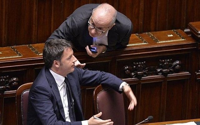 Yoram Gutgeld with Italian PM Matteo Renzi (Courtesy) Yoram Gutgeld with Italian PM Matteo Renzi (Courtesy)