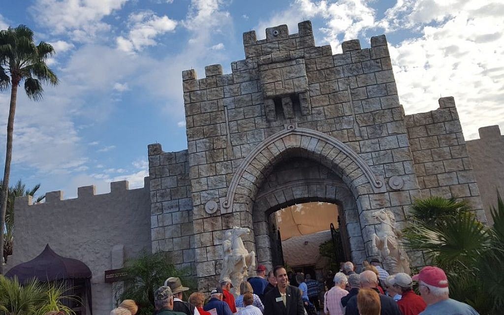 Holy Land Experience in Orlando, Florida, a Bible-themed Christian tourist attraction on December 8, 2016 (Matt Lebovic/The Times of Israel)