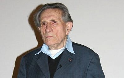 Holocaust survivor Adolf Burger, who was forced to forge British banknotes for the Nazis.  (Wikimedia Commons/Thierry Caro/CC BY-SA 3.0)