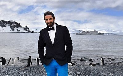 Author and behavioral scientist Jon Levy getting out of his comfort zone in Antarctica. (Courtesy of Levy)