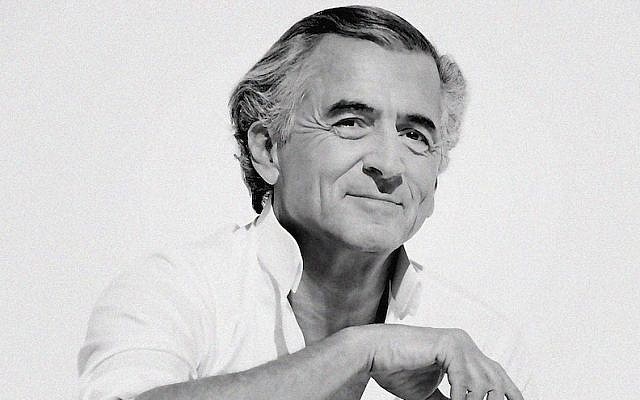 Bernard Henri-Levy, shown wearing his trademark white collar shirt. (Ali Mahdavi/viaJTA)