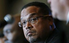 US Rep. Keith Ellison (D-Minnesota) at a meeting of the Democratic National Committee on Friday, Dec. 2, 2016, in Denver, Colorado. (AP Photo/David Zalubowski)