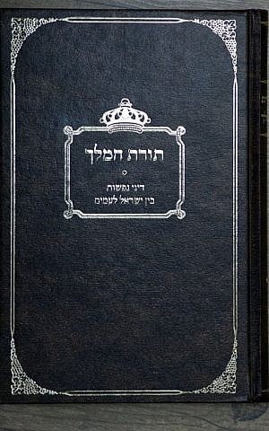 'Torat HaMelech' book, written by Rabbis Yitzchak Shapira and Yosef Elizur. (Nati Shohat/ Flash90) 