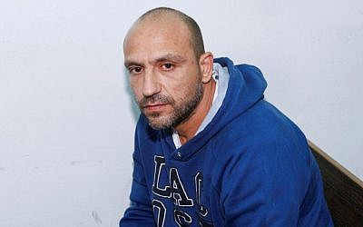 Yaakov Shimon seen during a court hearing in Jerusalem on May 03, 2012 (Yonatan Sindel/Flash90)