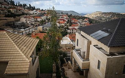 The settlement of Har Adar (Nati Shohat/Flash90)