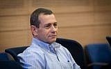 Head of Shin Bet security service Nadav Argaman attends a Foreign Affairs and Defense committee meeting in the Knesset, July 12, 2016. (Miriam Alster/FLASH90)