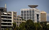 The Defense Ministry building in Tel Aviv, August 29, 2016. (Miriam Alster/Flash90)
