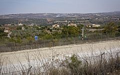 View of Lebanon as seen from the Israeli side of the border, November 10, 2016. (Doron Horowitz/FLASH90)