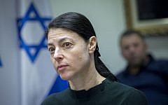 Zionist Union parliament member Merav Michaeli attending a faction meeting in the Knesset, December 5, 2016. (Miriam Alster/Flash90)