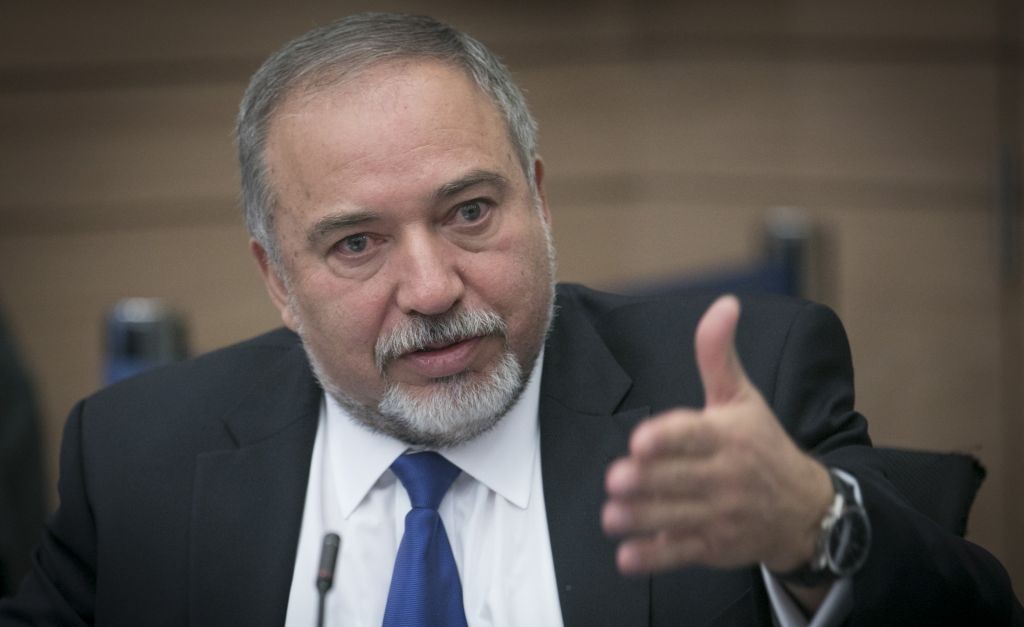 Defense Minister Avigdor Liberman attends a Knesset Finance Committee meeting on Tuesday, December 6, 2016 (Yonatan Sindel/Flash90) Defense Minister Avigdor Liberman attends a Knesset Finance Committee meeting on Tuesday, December 6, 2016 (Yonatan Sindel/Flash90)