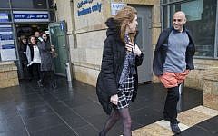 Knesset staffers protest against the dress code in the Knesset, the Israeli Parliament in Jerusalem, December 14, 2016. (Yonatan Sindel/Flash90)