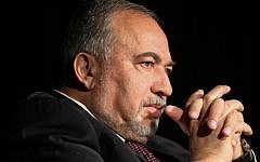 Defense Minister Avigdor Liberman at the Israel Bar Association Conference in Tel Aviv on December 20, 2016. (Flash90)