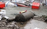 World War II era bomb found in Koblenz, Germany, in 2011. (CC BY-SA, Holger Weinandt, Wikimedia Commons)