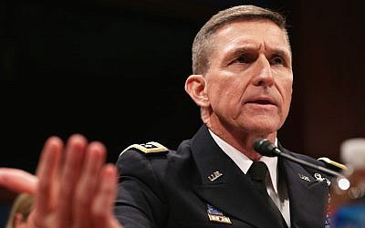 Lt. Gen. Michael Flynn in Washington, D.C, Feb. 4, 2014. (Alex Wong/Getty Images/JTA)