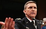 Lt. Gen. Michael Flynn in Washington, DC, Feb. 4, 2014. (Alex Wong/Getty Images via JTA)