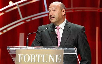 President and COO of Goldman Sachs Gary Cohn speaks onstage during Fortune's Most Powerful Women Summit at the Mandarin Oriental Hotel on October 13, 2015 in Washington, DC.  (Paul Morigi/Getty Images for Fortune/Time Inc via JTA)