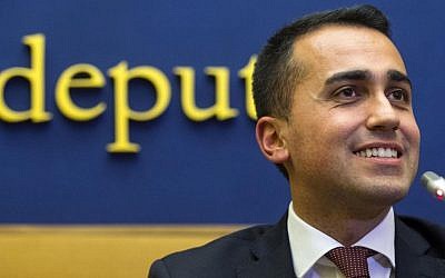 5-Star Movement's Luigi Di Maio speaks at a press conference in Rome, early Monday, Dec. 5, 2016, following Italian Premier's Matteo Renzi announcement he will resign Monday after losing in a constitutional referendum his government had proposed and that Renzi had staked his political future on. (Angelo Carconi/ANSA via AP)