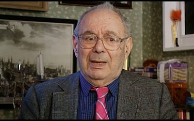 Rabbi Lionel Blue at the Sandford St Martin Awards, 2010 (Screen capture: YouTube)
