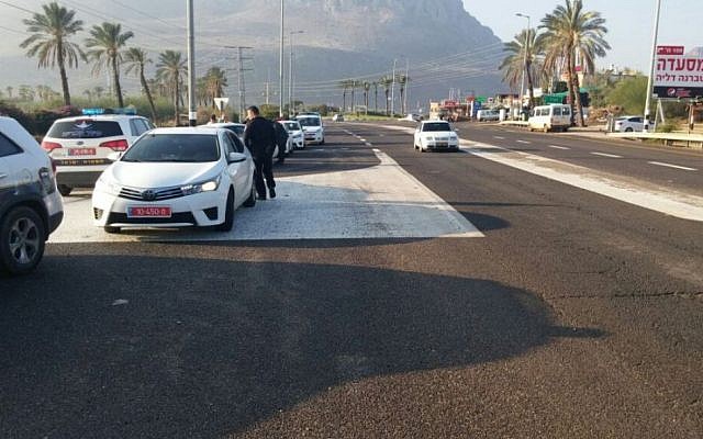 Scene where a young woman's body was discovered near Migdal Junction in northern Israel, December 20, 2016 (MDA spokesperson)