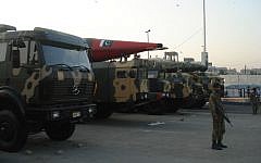 Truck-mounted missiles on display at the IDEAS 2008 defense exhibition in Karachi, Pakistan. (Wiki Creative Commons/SyedNaqvi90)