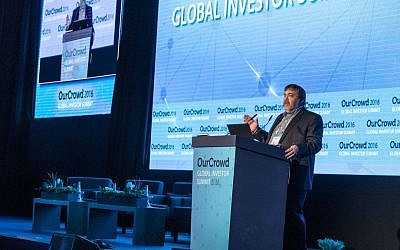 OurCrowd's Jon Medved speaks at 2016 Global Investor Summit  (Courtesy)