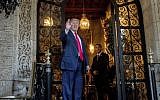 President-elect Donald Trump waves to members of the media after a meeting with admirals and generals from the Pentagon at Mar-a-Lago, in Palm Beach, Fla., Wednesday, Dec. 21, 2016. (AP/Andrew Harnik)