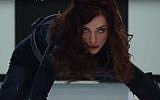 Scarlett Johansson as Natasha Romanoff AKA Black Widow in Iron Man II (screen capture: YouTube)