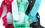 Bunny dolls made by people with disabilities, available on the buyforgood.biz website (Courtesy: SHEKEL-Community Services for People with Special Needs )
