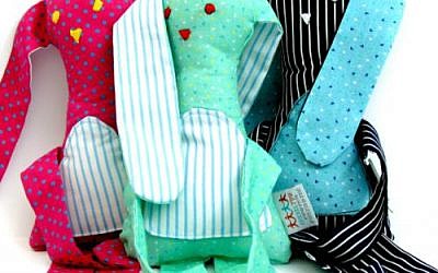 Bunny dolls made by people with disabilities, available on the buyforgood.biz website (Courtesy: SHEKEL-Community Services for People with Special Needs )